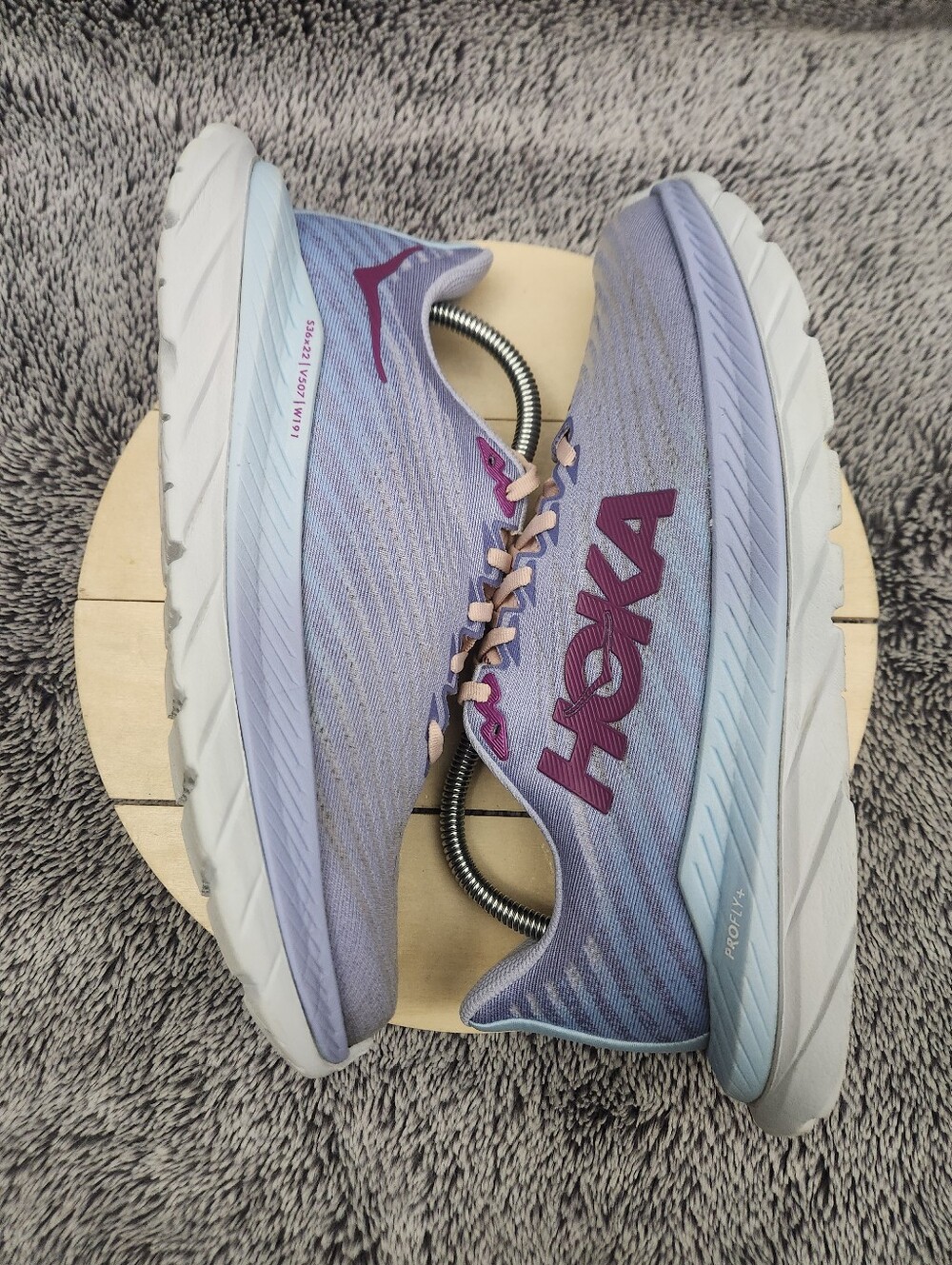 Hoka One One Mach 5 Running Shoes Sneakers Baby Lavender Women's Size 9 - Picture 5 of 8